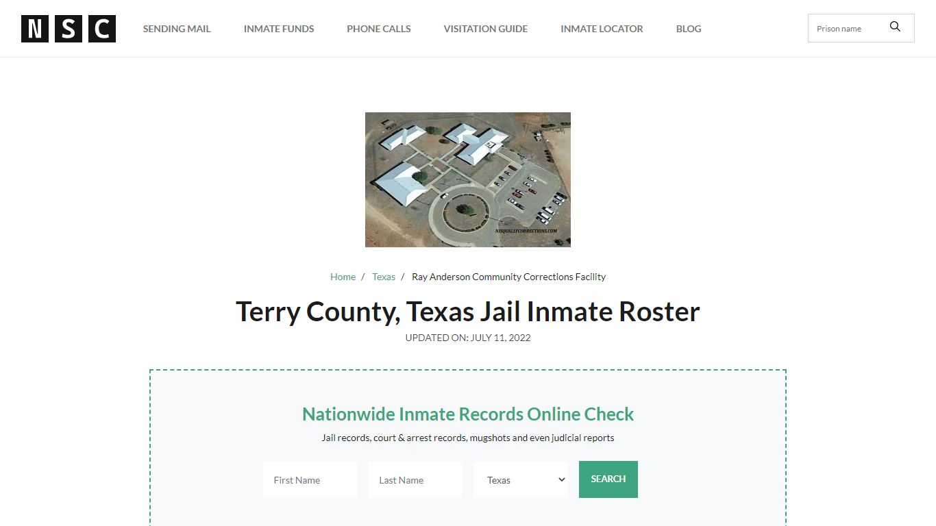 Terry County, Texas Jail Inmate Roster - Nisqually Corrections